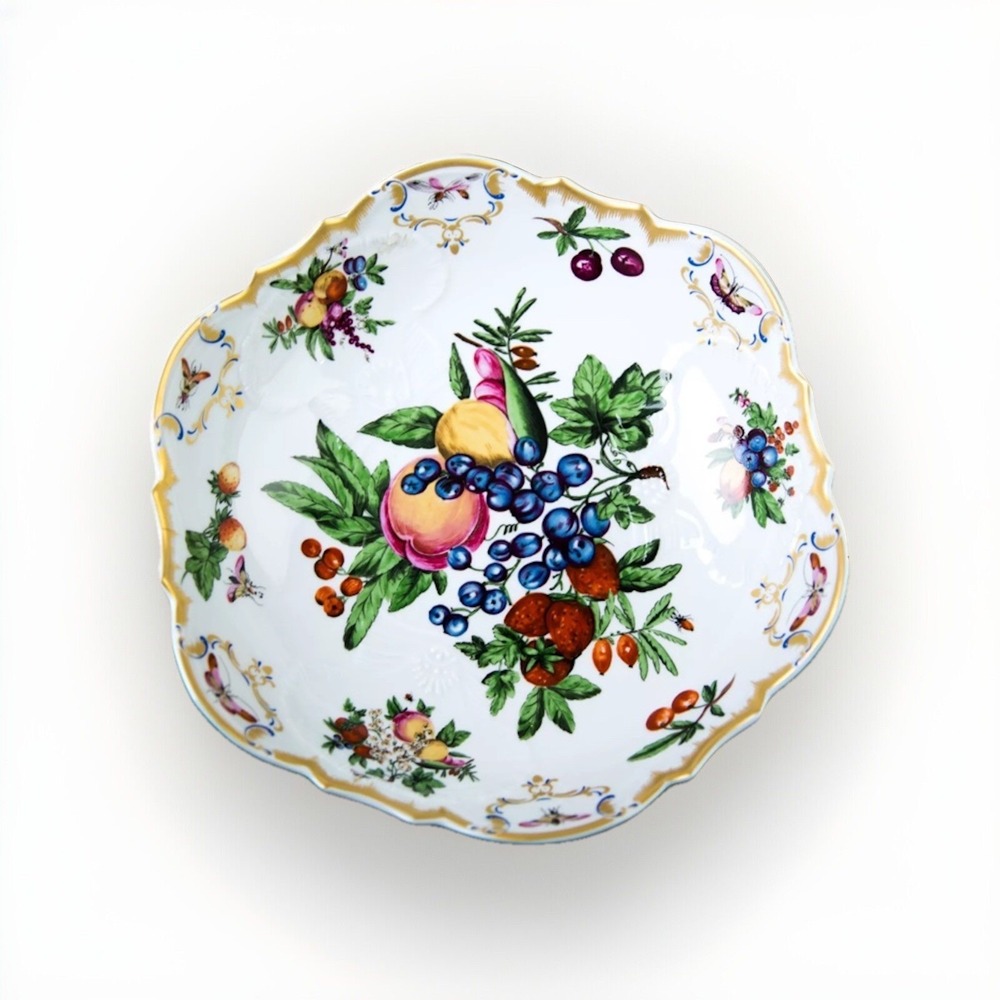 Mottahedeh Duke of Gloucester Large Salad Serving Bowl 10" Vintage